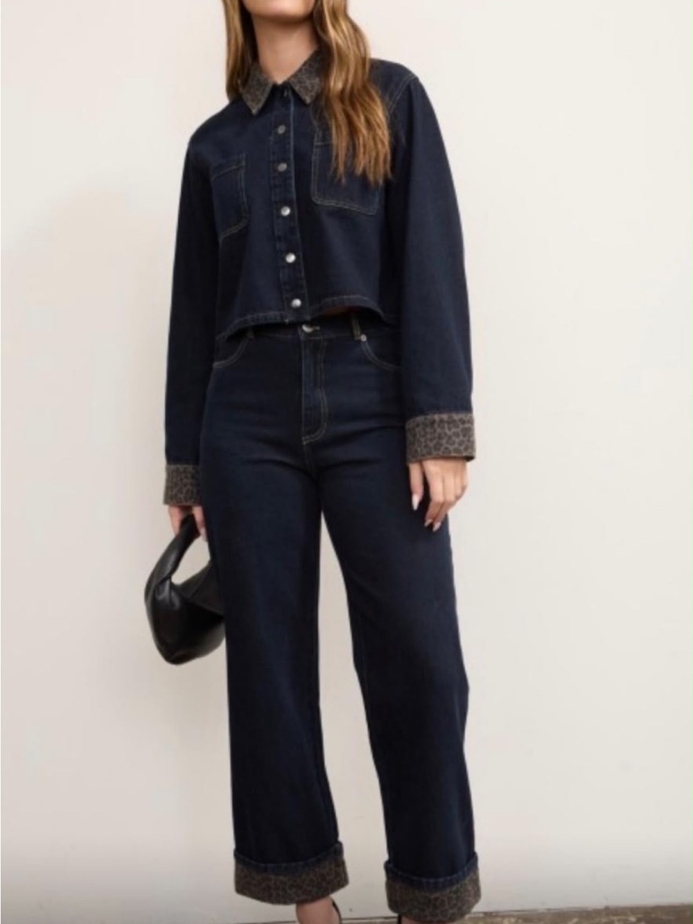 Dark Indigo High-Rise Wide Leg Jeans - Women
